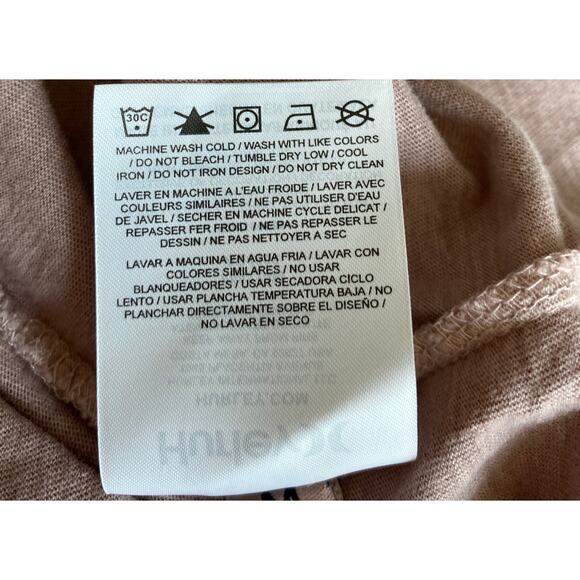 Hurley Tiger Tree Tank Top Women M Taupe Biker Cottagecore Raw Hem Beach NWT - Picture 10 of 10